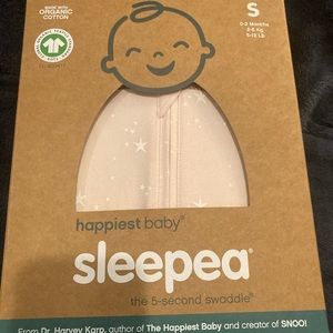 Happiest Baby Sleepea swaddle. Size S / pink (Rose Stars ⭐️ )  0-2 mo/5-12lbs